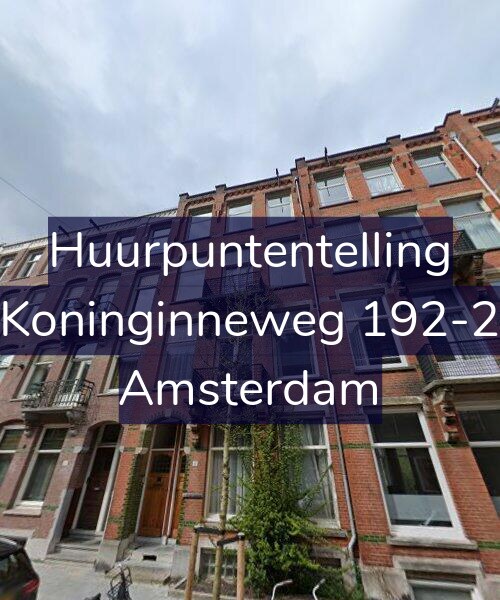 Foto gevel Huurpuntentelling voor Koninginneweg 192-2, Amsterdam