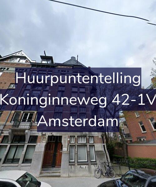 Foto gevel Huurpuntentelling voor Koninginneweg 42-1V, Amsterdam