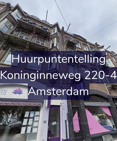 Foto gevel Huurpuntentelling voor Koninginneweg 220-4, Amsterdam