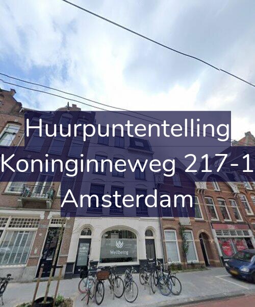 Foto gevel Huurpuntentelling voor Koninginneweg 217-1, Amsterdam