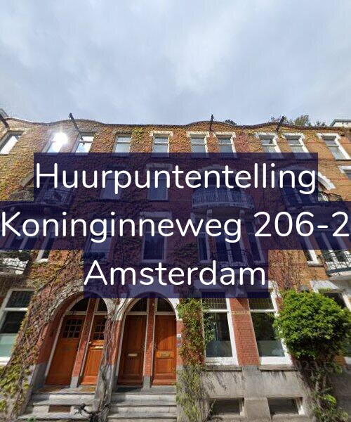 Foto gevel Huurpuntentelling voor Koninginneweg 206-2, Amsterdam
