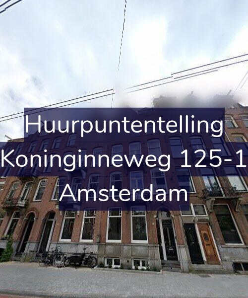 Foto gevel Huurpuntentelling voor Koninginneweg 125-1, Amsterdam