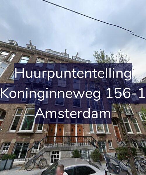 Foto gevel Huurpuntentelling voor Koninginneweg 156-1, Amsterdam