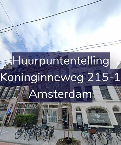 Foto gevel Huurpuntentelling voor Koninginneweg 215-1, Amsterdam