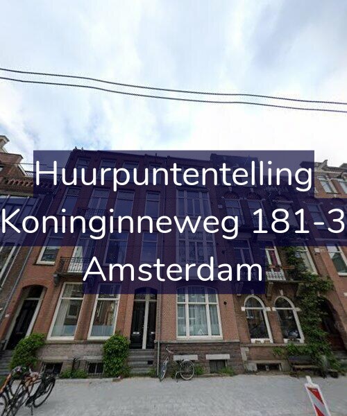 Foto gevel Huurpuntentelling voor Koninginneweg 181-3, Amsterdam