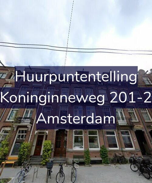 Foto gevel Huurpuntentelling voor Koninginneweg 201-2, Amsterdam