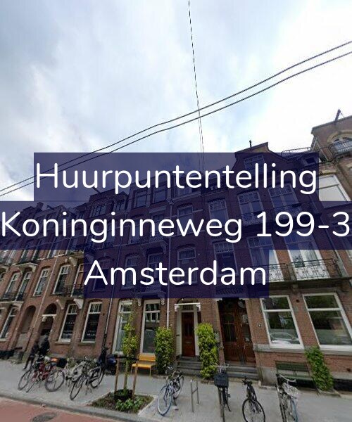 Foto gevel Huurpuntentelling voor Koninginneweg 199-3, Amsterdam