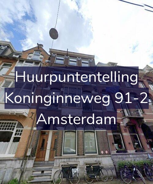 Foto gevel Huurpuntentelling voor Koninginneweg 91-2, Amsterdam
