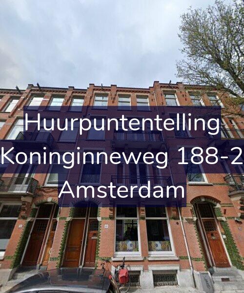 Foto gevel Huurpuntentelling voor Koninginneweg 188-2, Amsterdam