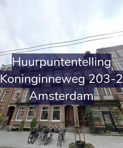 Foto gevel Huurpuntentelling voor Koninginneweg 203-2, Amsterdam