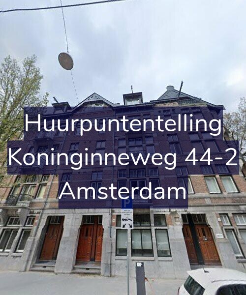 Foto gevel Huurpuntentelling voor Koninginneweg 44-2, Amsterdam
