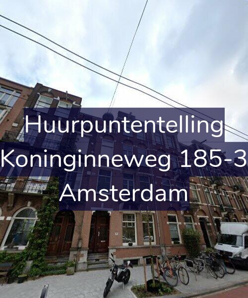 Foto gevel Huurpuntentelling voor Koninginneweg 185-3, Amsterdam
