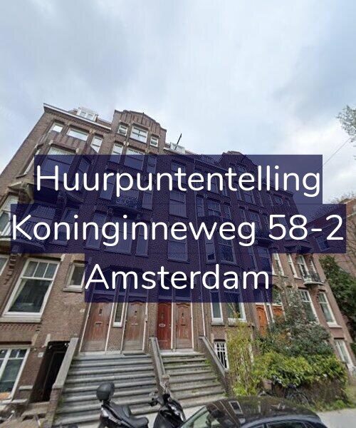 Foto gevel Huurpuntentelling voor Koninginneweg 58-2, Amsterdam