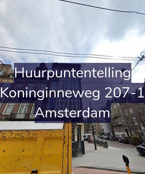 Foto gevel Huurpuntentelling voor Koninginneweg 207-1, Amsterdam