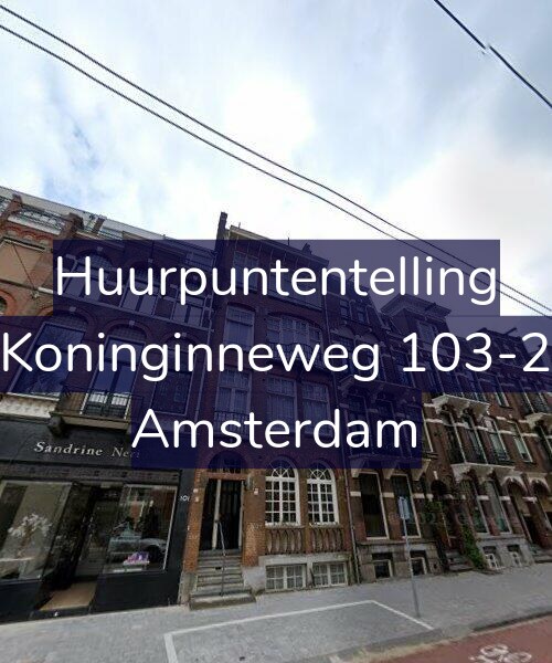 Foto gevel Huurpuntentelling voor Koninginneweg 103-2, Amsterdam