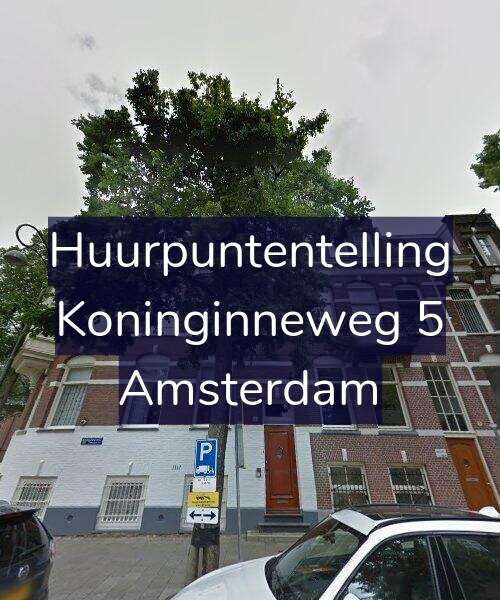 Foto gevel Huurpuntentelling voor Koninginneweg 5, Amsterdam