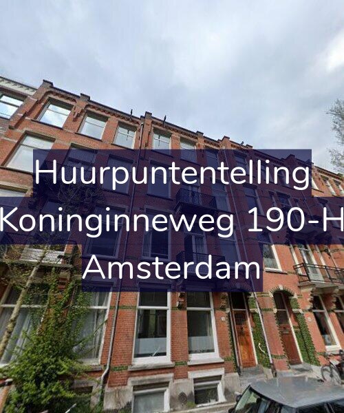 Foto gevel Huurpuntentelling voor Koninginneweg 190-H, Amsterdam