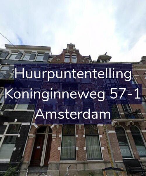 Foto gevel Huurpuntentelling voor Koninginneweg 57-1, Amsterdam