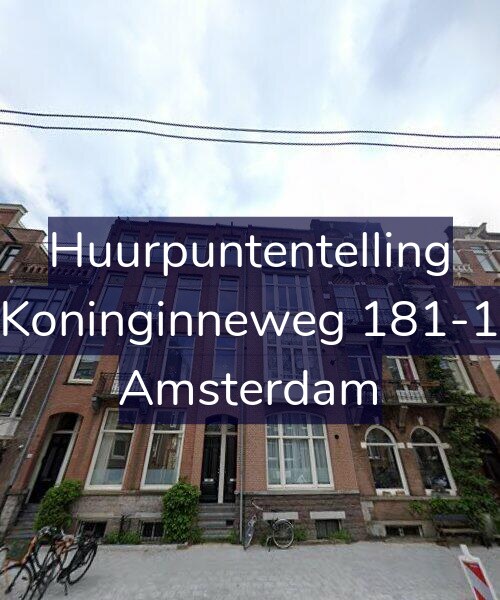 Foto gevel Huurpuntentelling voor Koninginneweg 181-1, Amsterdam