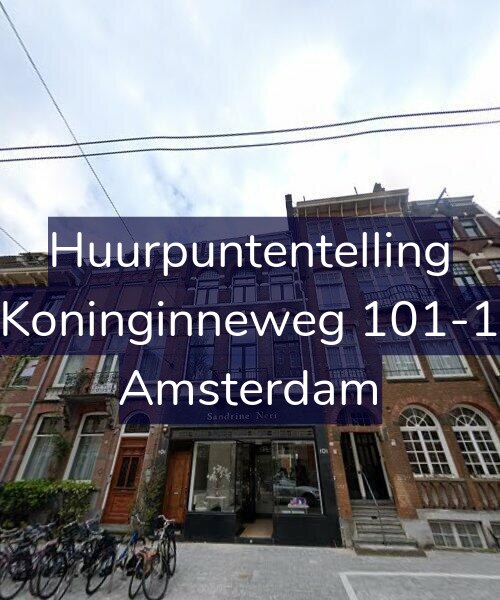 Foto gevel Huurpuntentelling voor Koninginneweg 101-1, Amsterdam