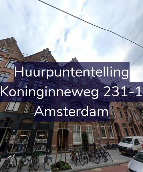Foto gevel Huurpuntentelling voor Koninginneweg 231-1, Amsterdam