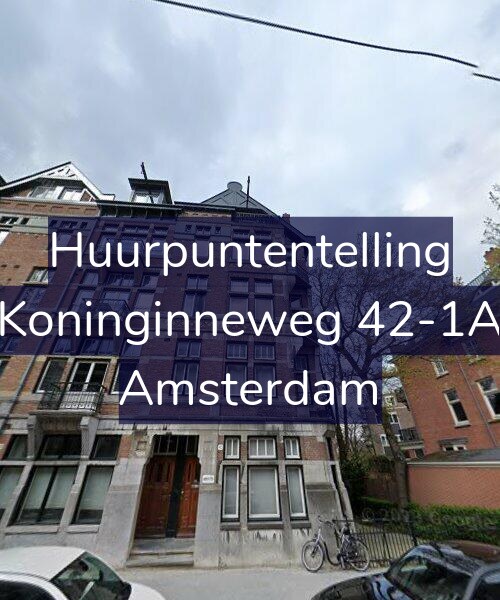 Foto gevel Huurpuntentelling voor Koninginneweg 42-1A, Amsterdam