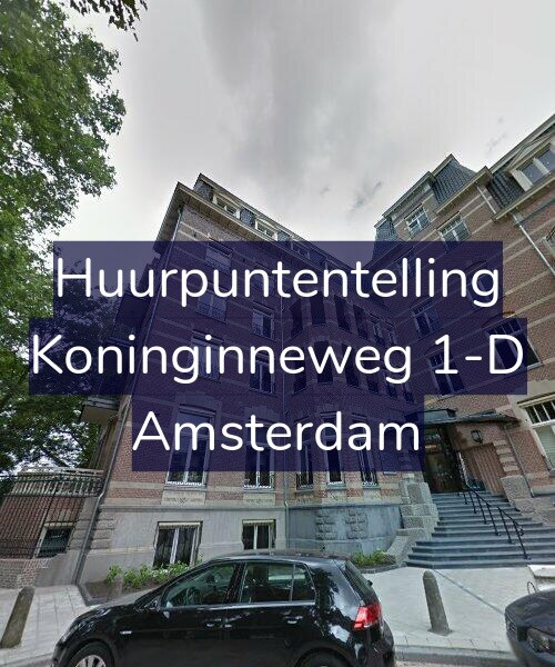 Foto gevel Huurpuntentelling voor Koninginneweg 1-D, Amsterdam