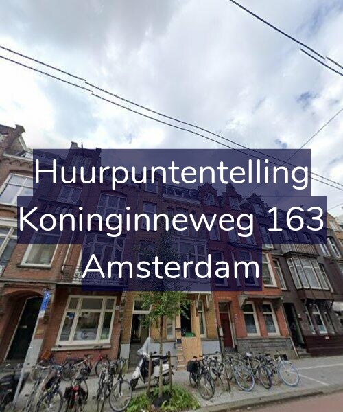 Foto gevel Huurpuntentelling voor Koninginneweg 163, Amsterdam