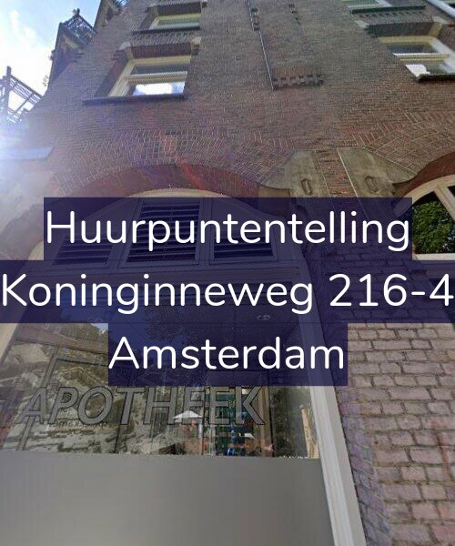 Foto gevel Huurpuntentelling voor Koninginneweg 216-4, Amsterdam