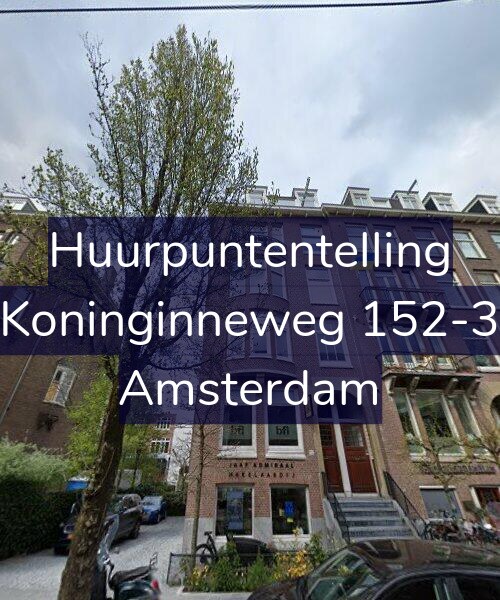 Foto gevel Huurpuntentelling voor Koninginneweg 152-3, Amsterdam