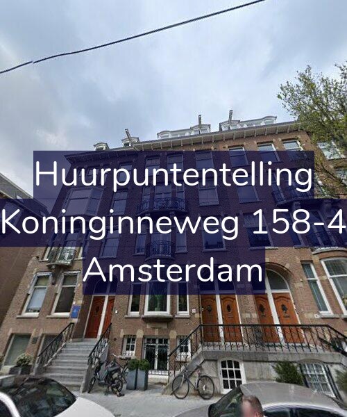 Foto gevel Huurpuntentelling voor Koninginneweg 158-4, Amsterdam