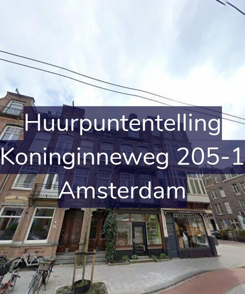 Foto gevel Huurpuntentelling voor Koninginneweg 205-1, Amsterdam