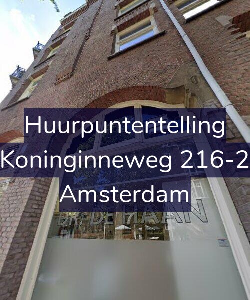 Foto gevel Huurpuntentelling voor Koninginneweg 216-2, Amsterdam