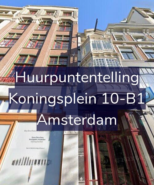 Foto gevel Huurpuntentelling voor Koningsplein 10-B1, Amsterdam