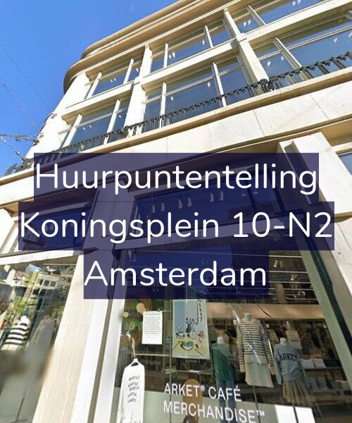 Foto gevel Huurpuntentelling voor Koningsplein 10-N2, Amsterdam
