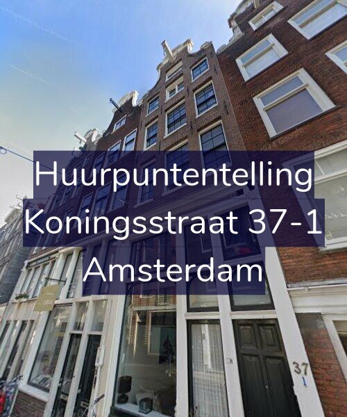 Foto gevel Huurpuntentelling voor Koningsstraat 37-1, Amsterdam