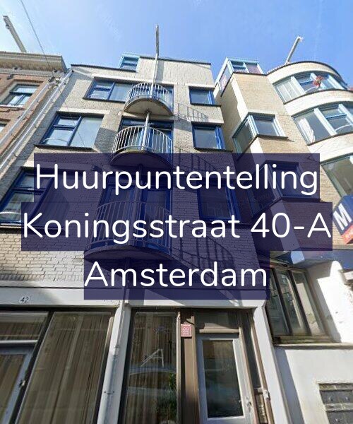Foto gevel Huurpuntentelling voor Koningsstraat 40-A, Amsterdam