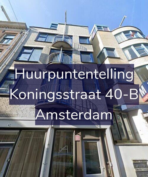 Foto gevel Huurpuntentelling voor Koningsstraat 40-B, Amsterdam