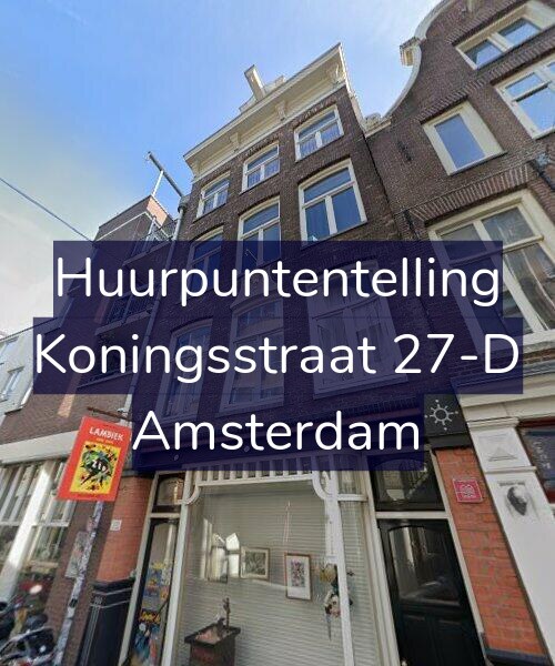 Foto gevel Huurpuntentelling voor Koningsstraat 27-D, Amsterdam