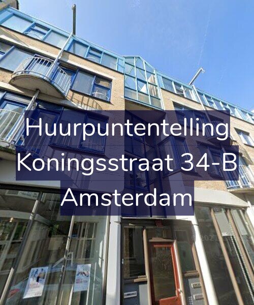 Foto gevel Huurpuntentelling voor Koningsstraat 34-B, Amsterdam