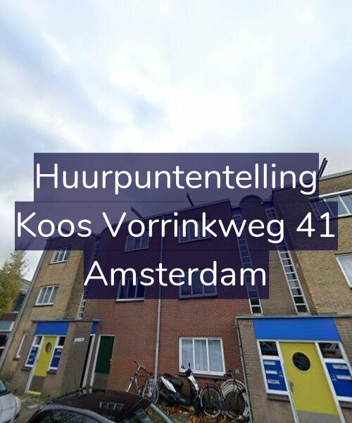 Foto gevel Huurpuntentelling voor Koos Vorrinkweg 41, Amsterdam