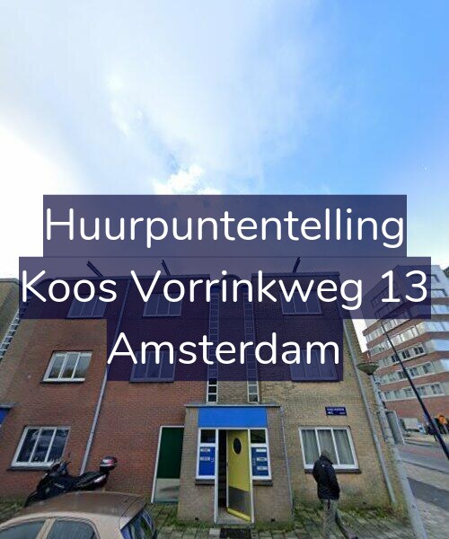 Foto gevel Huurpuntentelling voor Koos Vorrinkweg 13, Amsterdam
