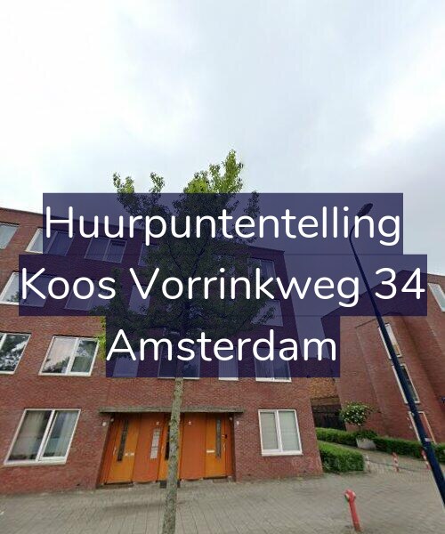 Foto gevel Huurpuntentelling voor Koos Vorrinkweg 34, Amsterdam