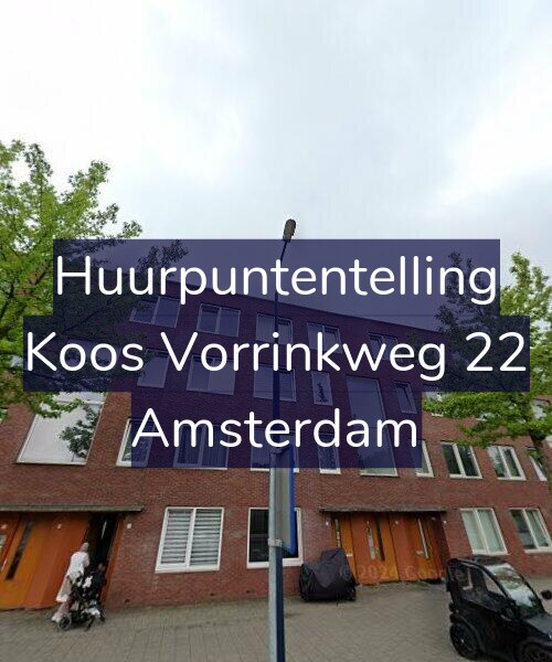 Foto gevel Huurpuntentelling voor Koos Vorrinkweg 22, Amsterdam