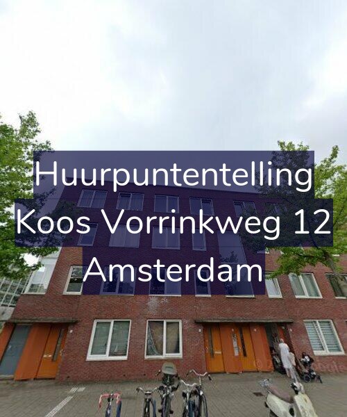 Foto gevel Huurpuntentelling voor Koos Vorrinkweg 12, Amsterdam