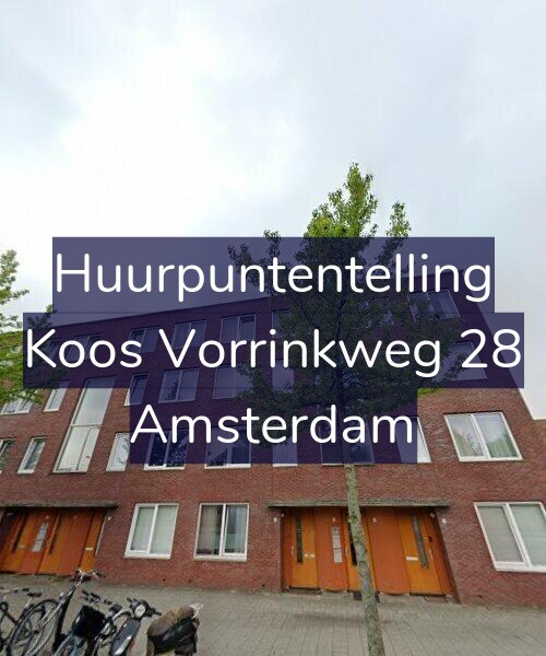 Foto gevel Huurpuntentelling voor Koos Vorrinkweg 28, Amsterdam