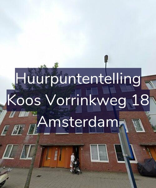 Foto gevel Huurpuntentelling voor Koos Vorrinkweg 18, Amsterdam