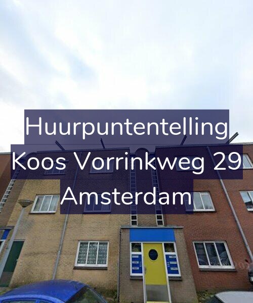 Foto gevel Huurpuntentelling voor Koos Vorrinkweg 29, Amsterdam
