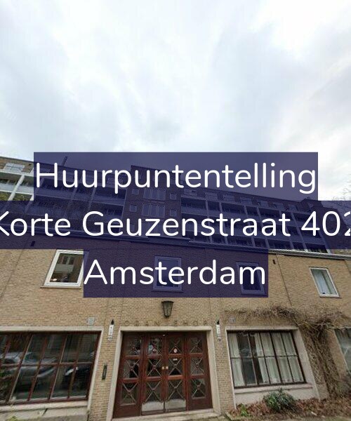 Foto gevel Huurpuntentelling voor Korte Geuzenstraat 402, Amsterdam
