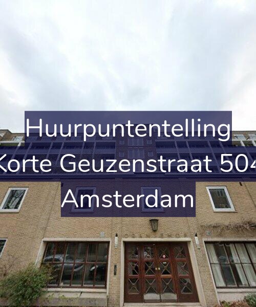 Foto gevel Huurpuntentelling voor Korte Geuzenstraat 504, Amsterdam